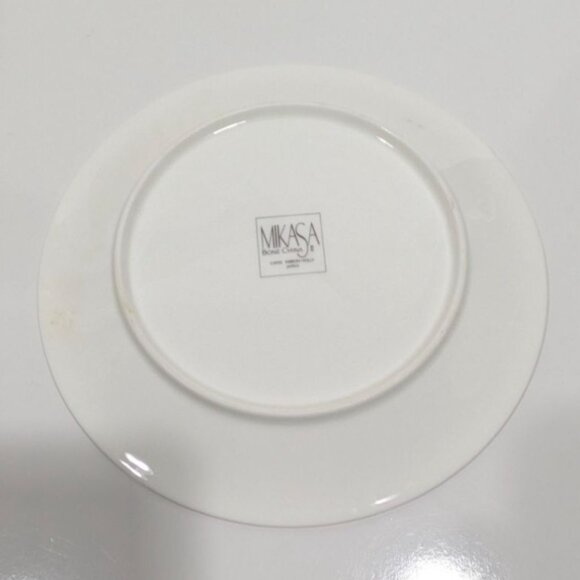 Mikasa Ribbon Holly Salad Plates Set Of 4 With Box Fine China Christmas Design - Picture 12 of 16